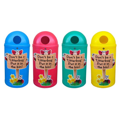 Litterbug School Litter Bins Set of 4 School Chair Shop